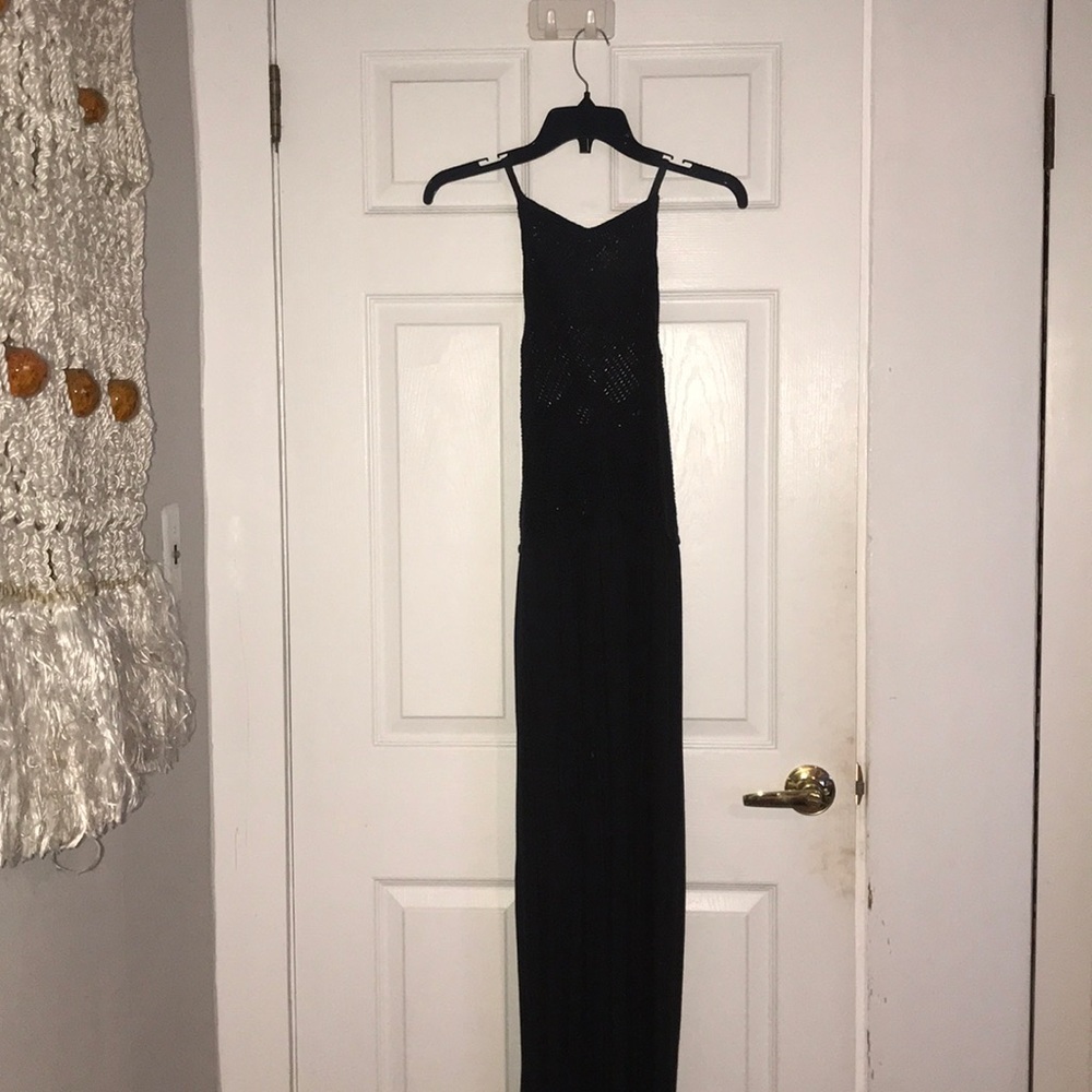 Black maxi dress